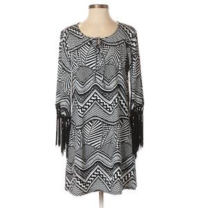 $95 Kenneth Cole Fringe Tunic Dress